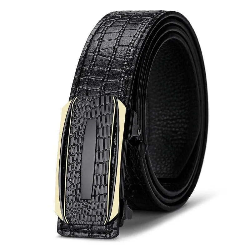 Ceinture de costume crocodile pour homme, modèle Antonakis