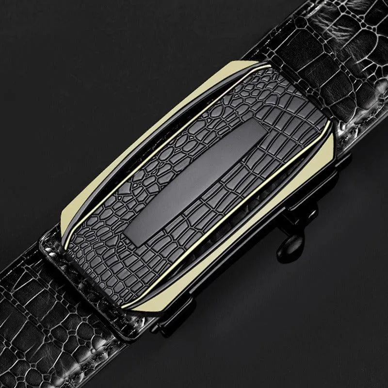 Ceinture de costume crocodile pour homme, modèle Antonakis