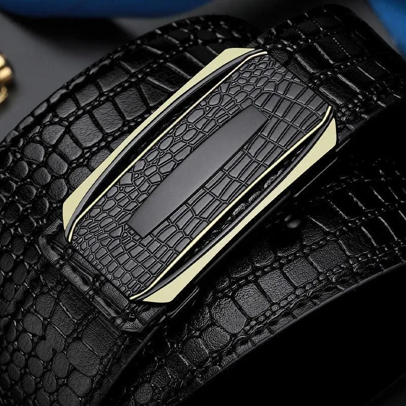 Ceinture de costume crocodile pour homme, modèle Antonakis