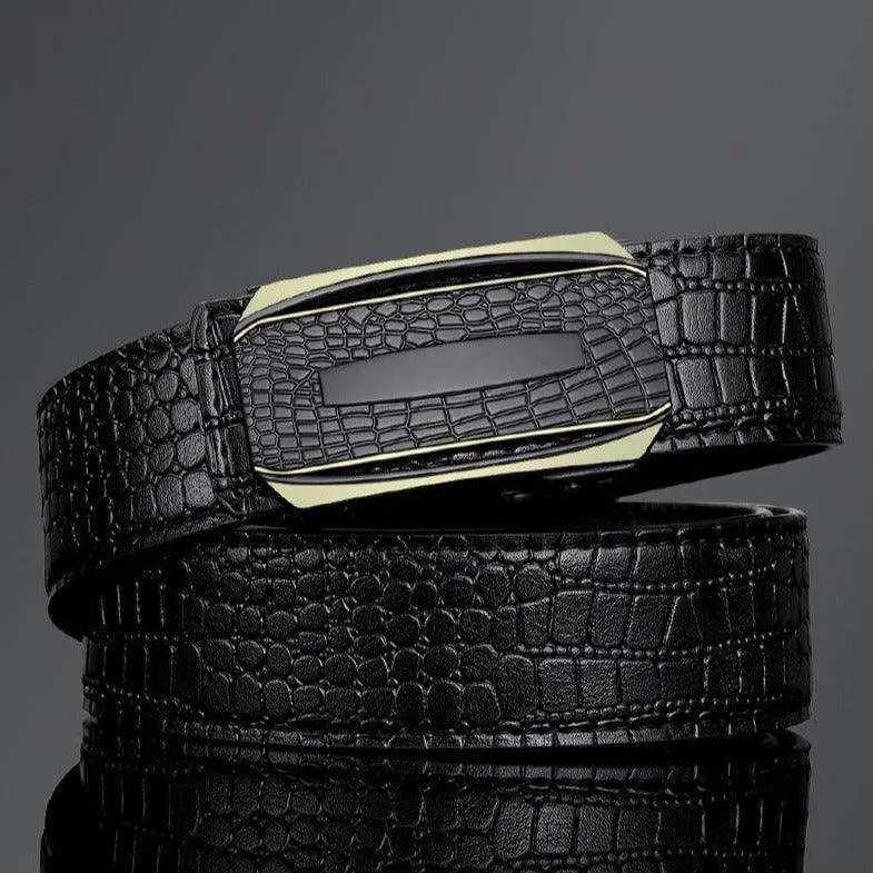 Ceinture de costume crocodile pour homme, modèle Antonakis