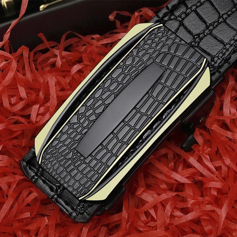 Ceinture de costume crocodile pour homme, modèle Antonakis