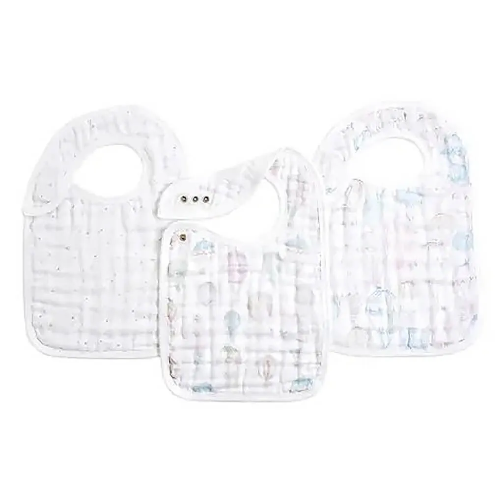 Classic Snap Bib 3 Pack Above The Clouds