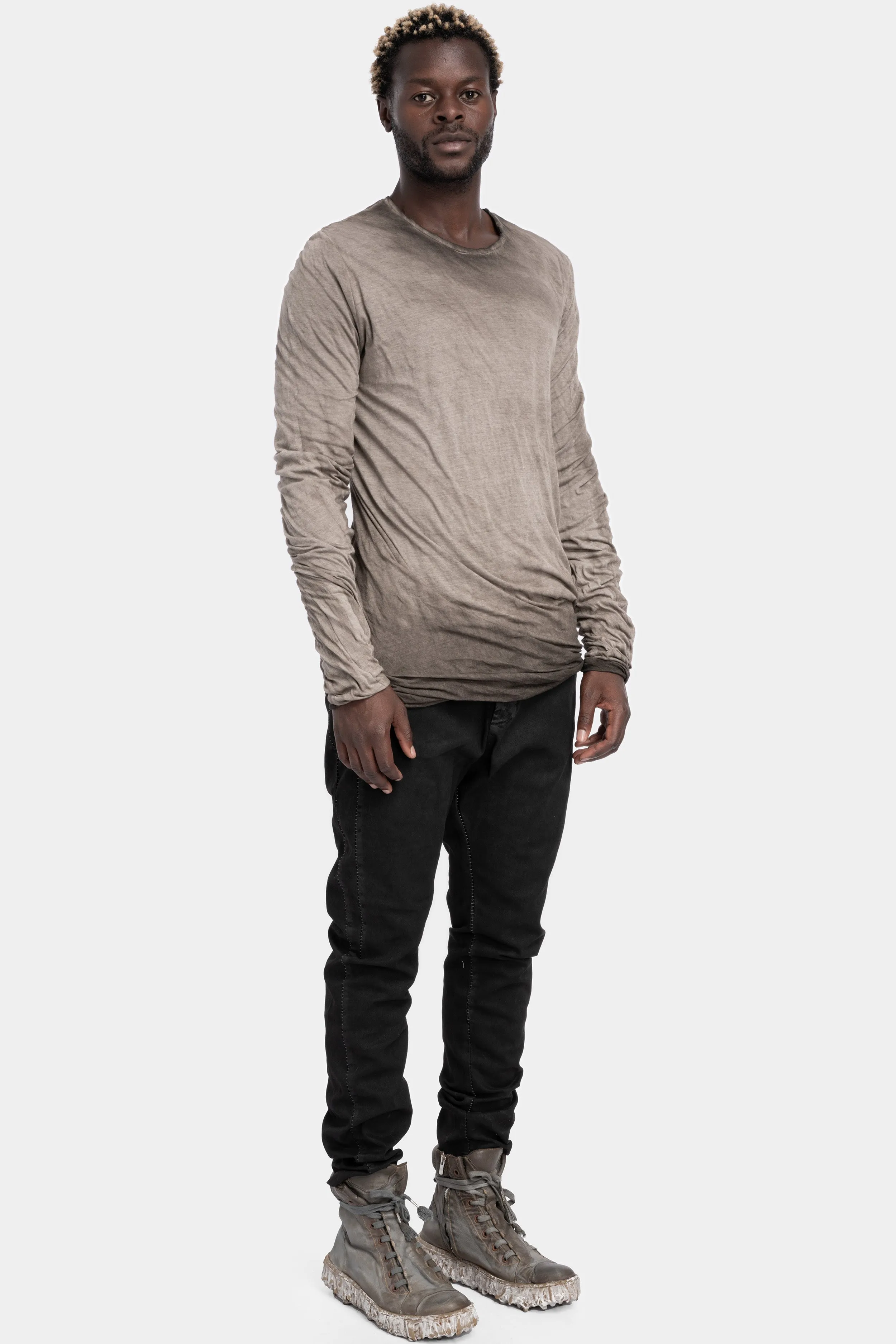 Double layer lightweight cotton ls tee, Dust resin