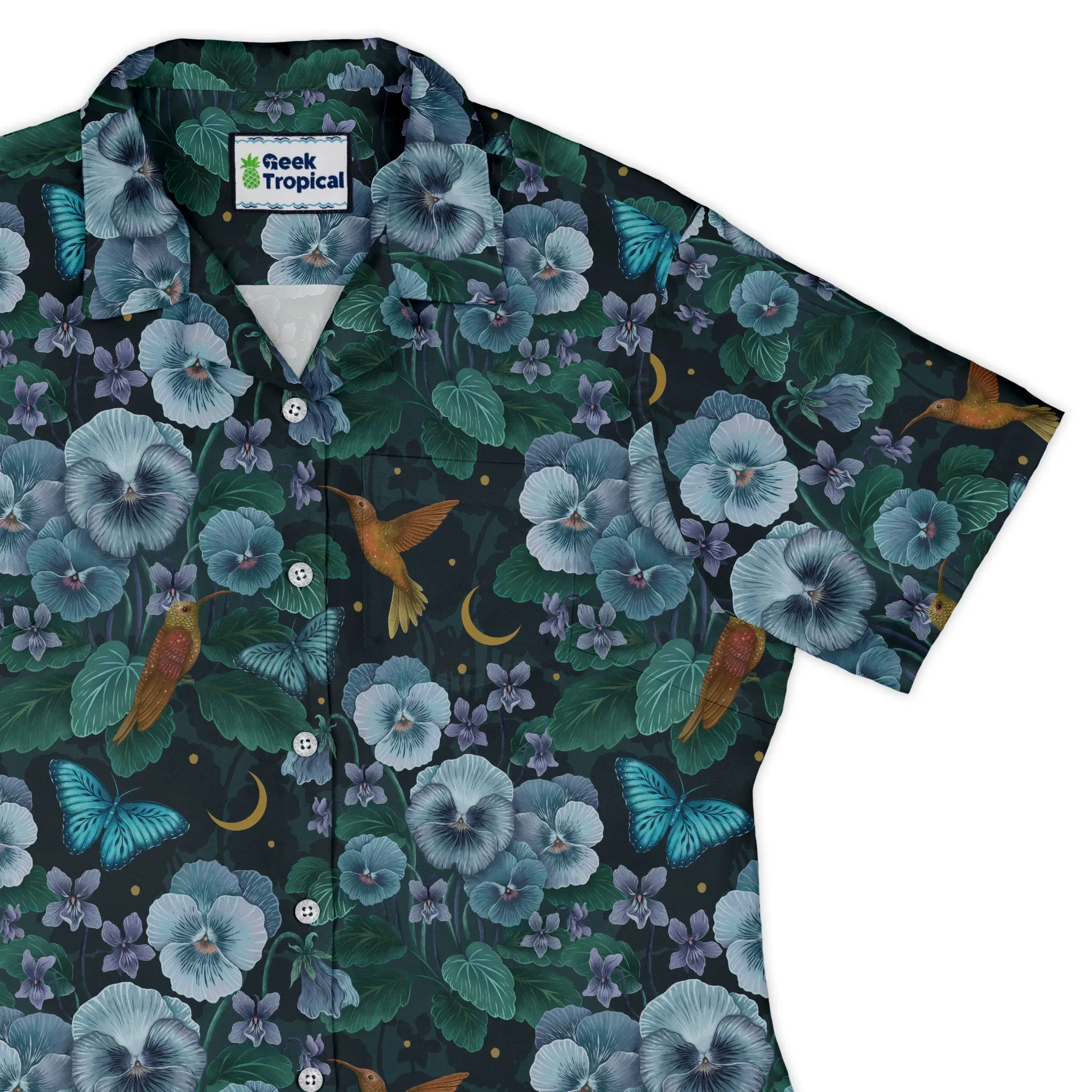 Episodic Violet Night Curvy Button Up Shirt