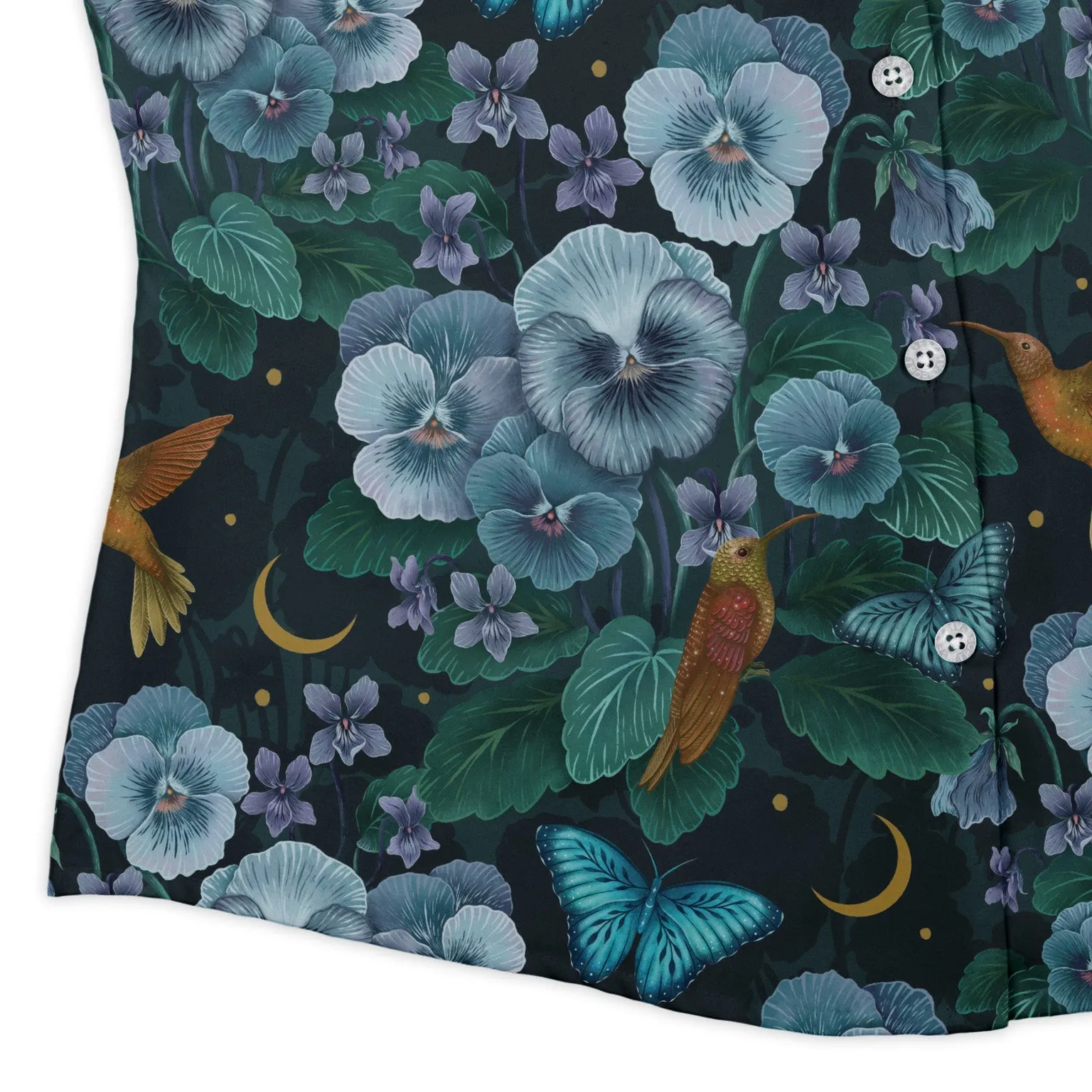 Episodic Violet Night Curvy Button Up Shirt