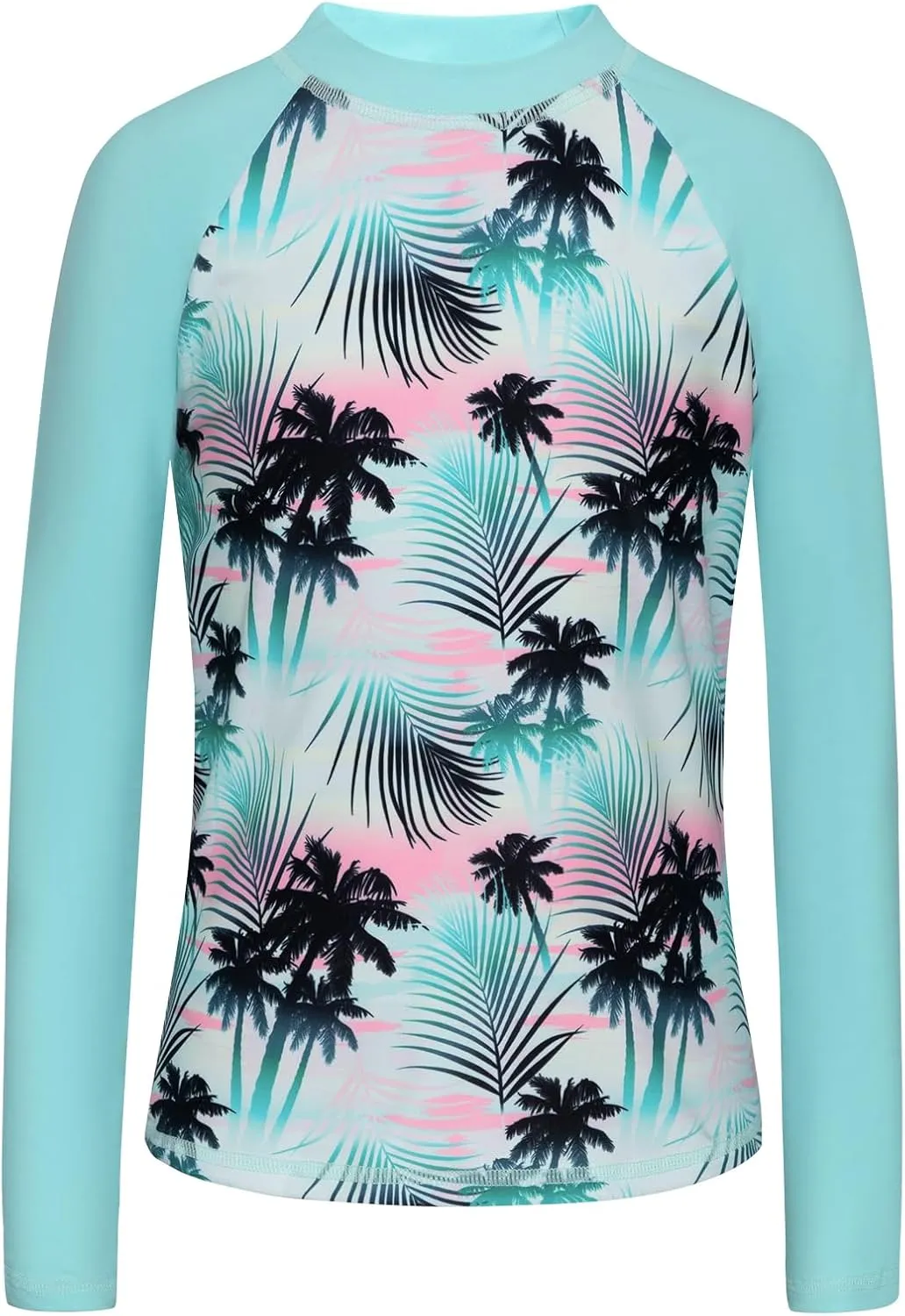 Girls Swimsuit Long Sleeve Swim Shirt 3 Piece Rash Guard for Girls Bathing Suit with Boyshorts