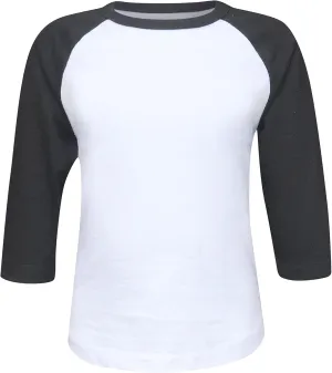 ILTEX Kids & Youth Baseball Raglan T-Shirt 3/4 Sleeve Infant Toddler Youth Athletic Jersey Sports Casual (20  Colors)