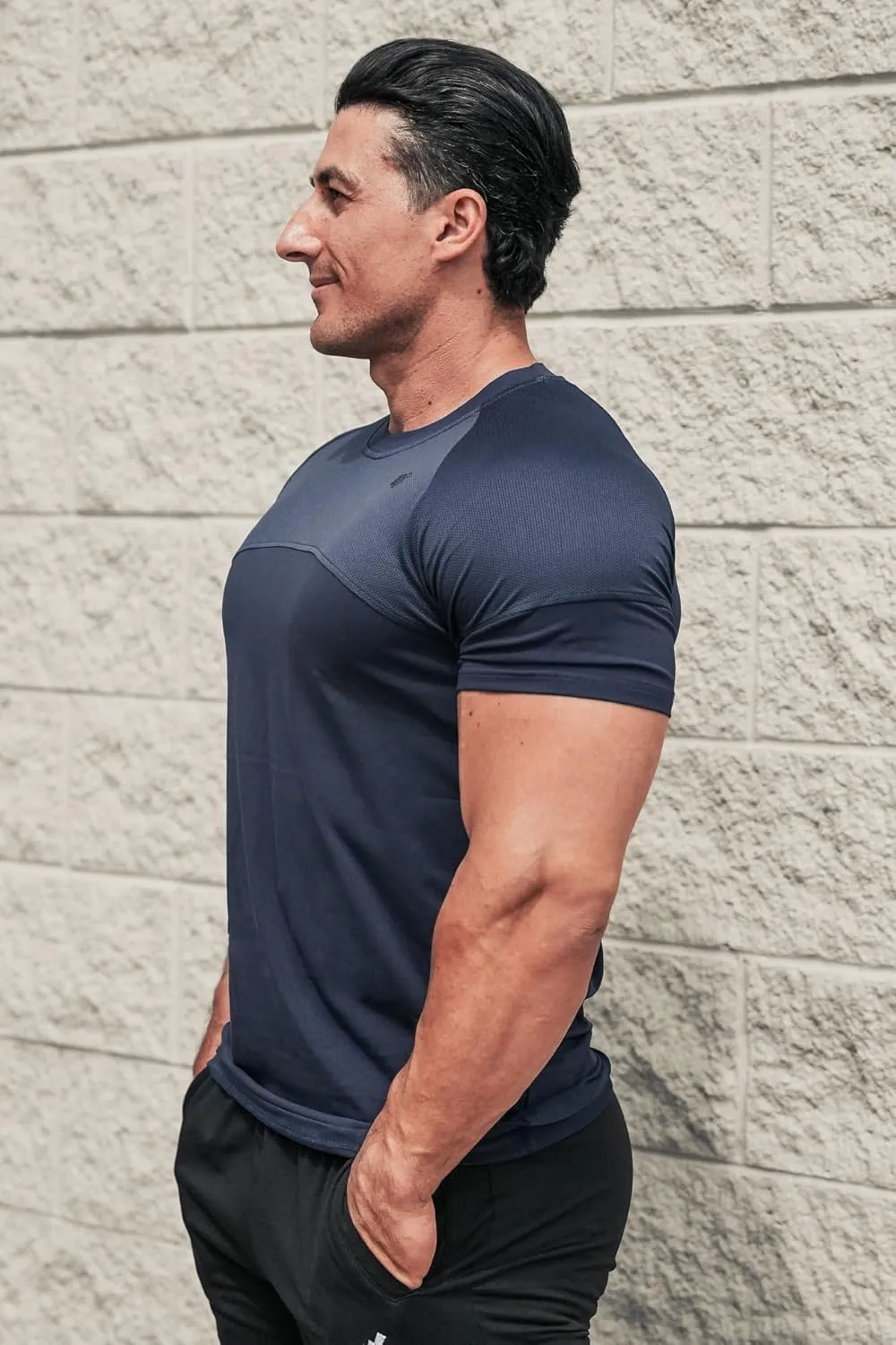 Jed North Men's Muscle Fitted Causal T-Shirt Gym Workout Bodybuilding & Everyday