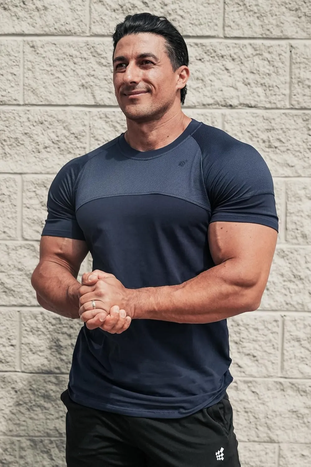 Jed North Men's Muscle Fitted Causal T-Shirt Gym Workout Bodybuilding & Everyday