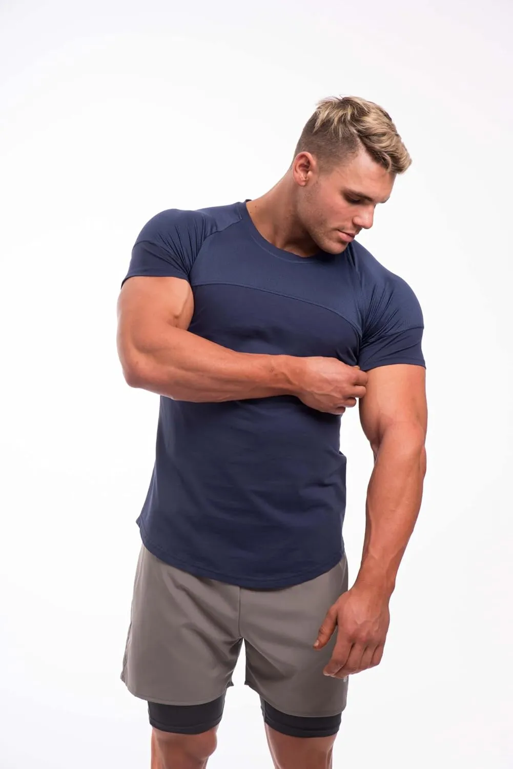 Jed North Men's Muscle Fitted Causal T-Shirt Gym Workout Bodybuilding & Everyday