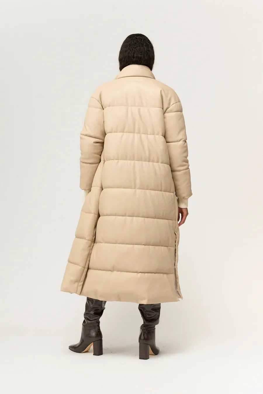 Jules Faux Down Jacket Chalk Beige