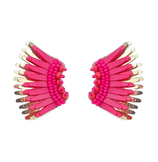 Micro Madeline Earrings in Hot Pink