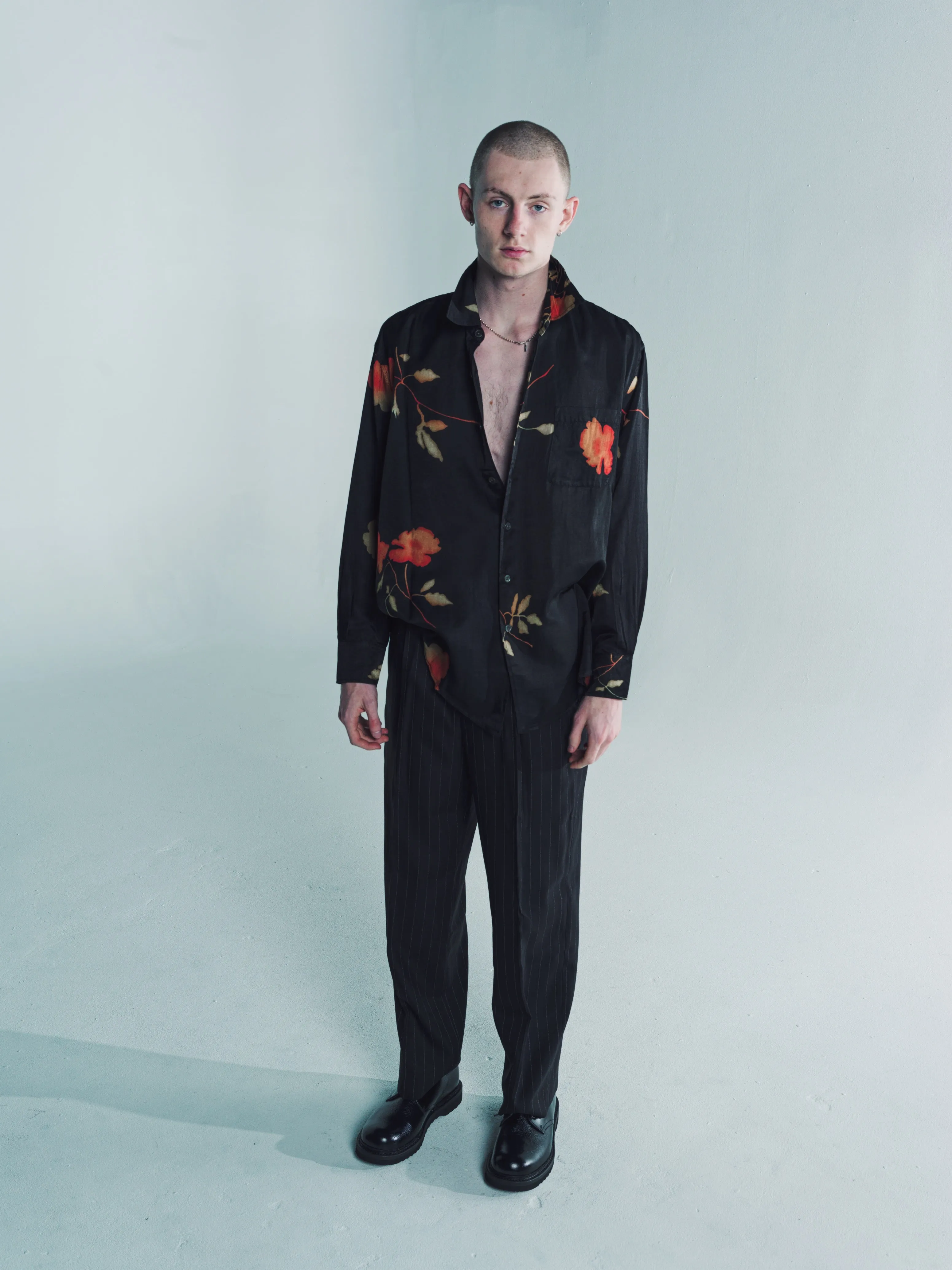 Nocturnal Flower Print Above Shirt