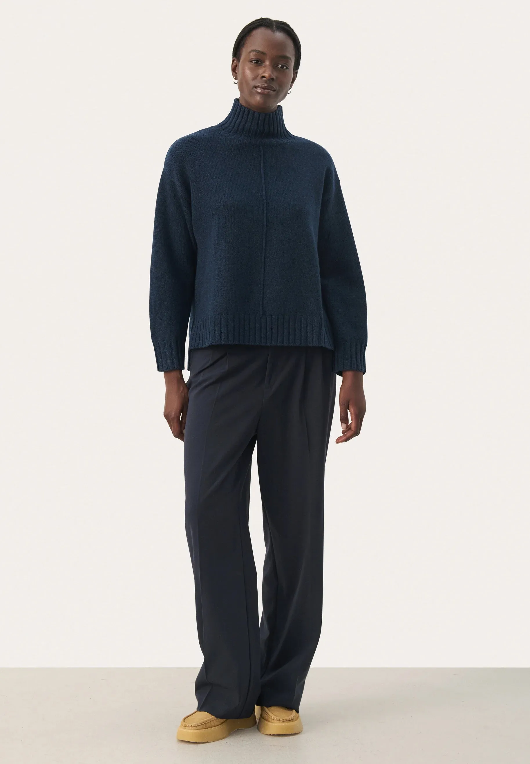 PART TWO LILYE SWEATER COLOUR NAVY BLAZER