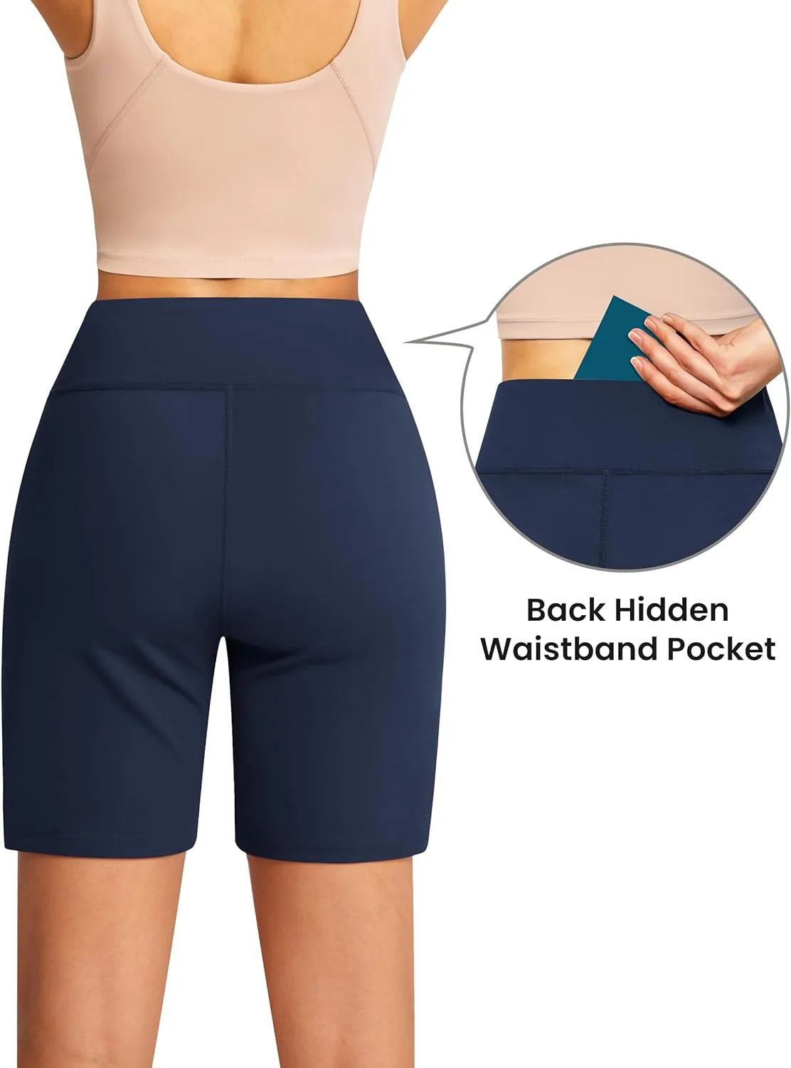 QUEENIEKE 7" Inseam Athletic Shorts for Women High Waisted Bermuda Running Pants Loose Fit Style