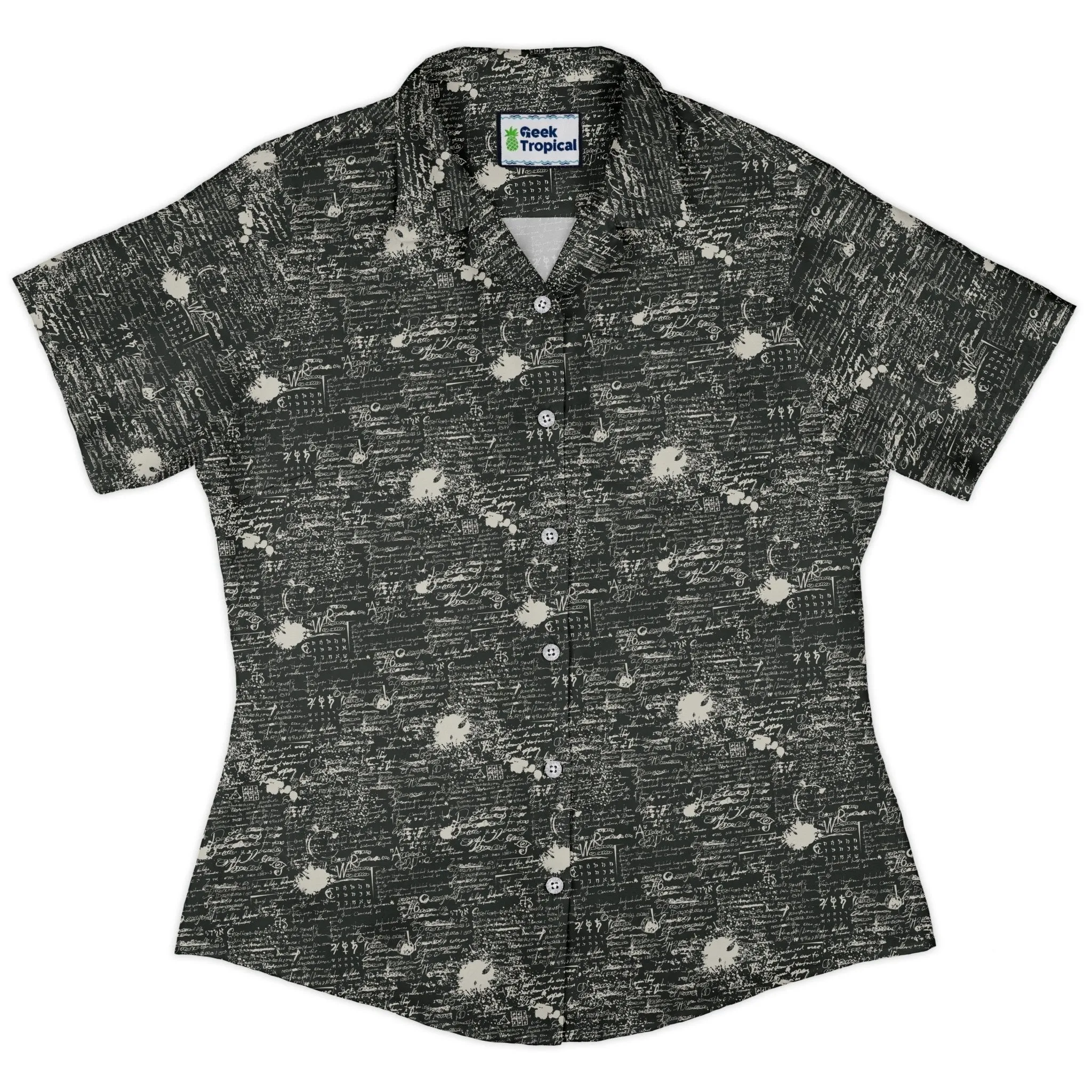 Scripted Ink Curvy Button Up Shirt