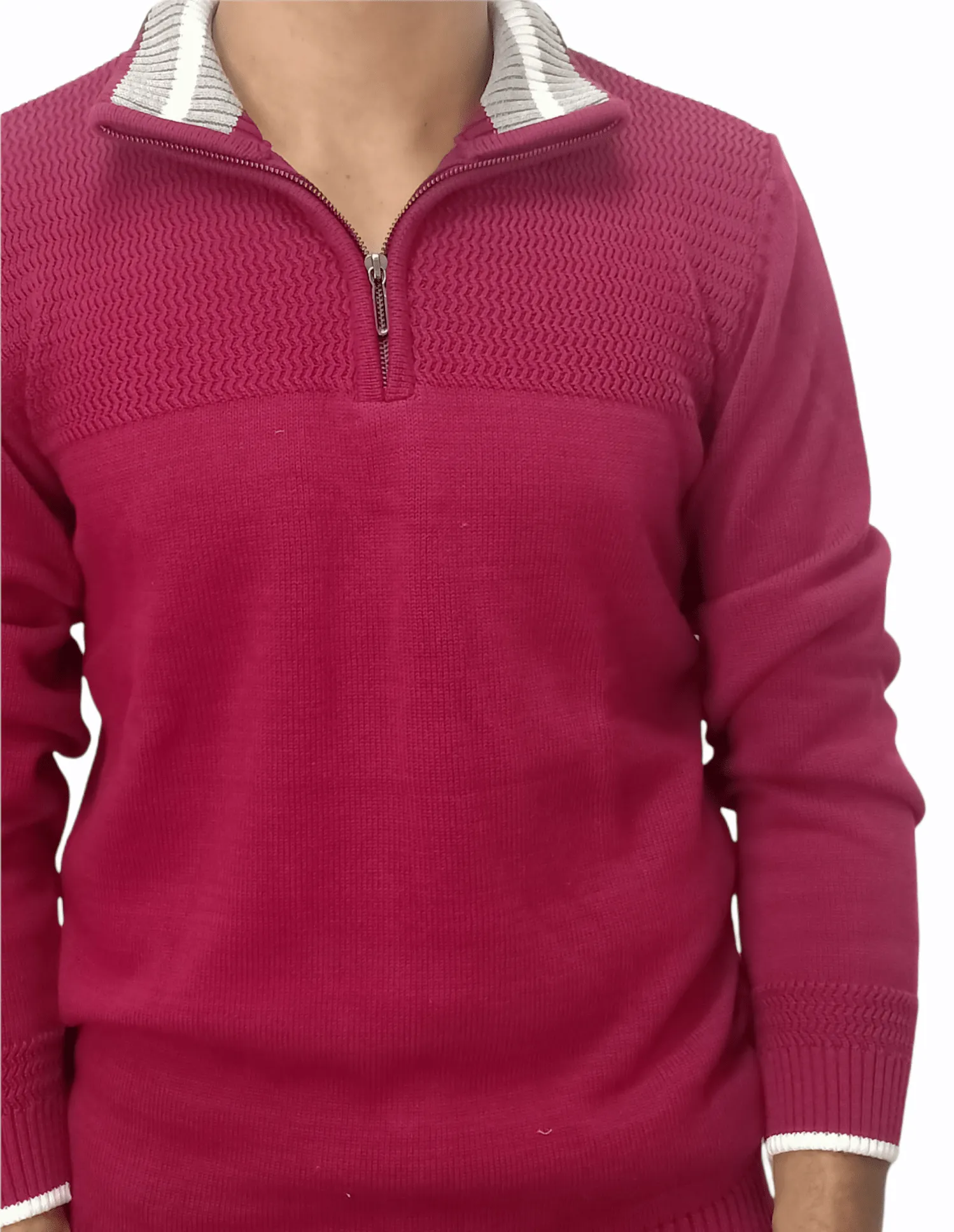 [Slim Fit] Men Pullover AX - Red