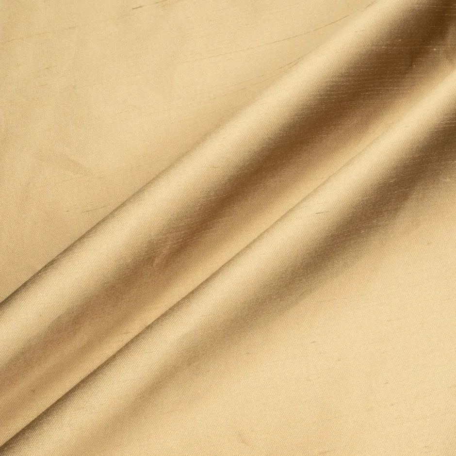 Soft Gold Pure Silk Shantung