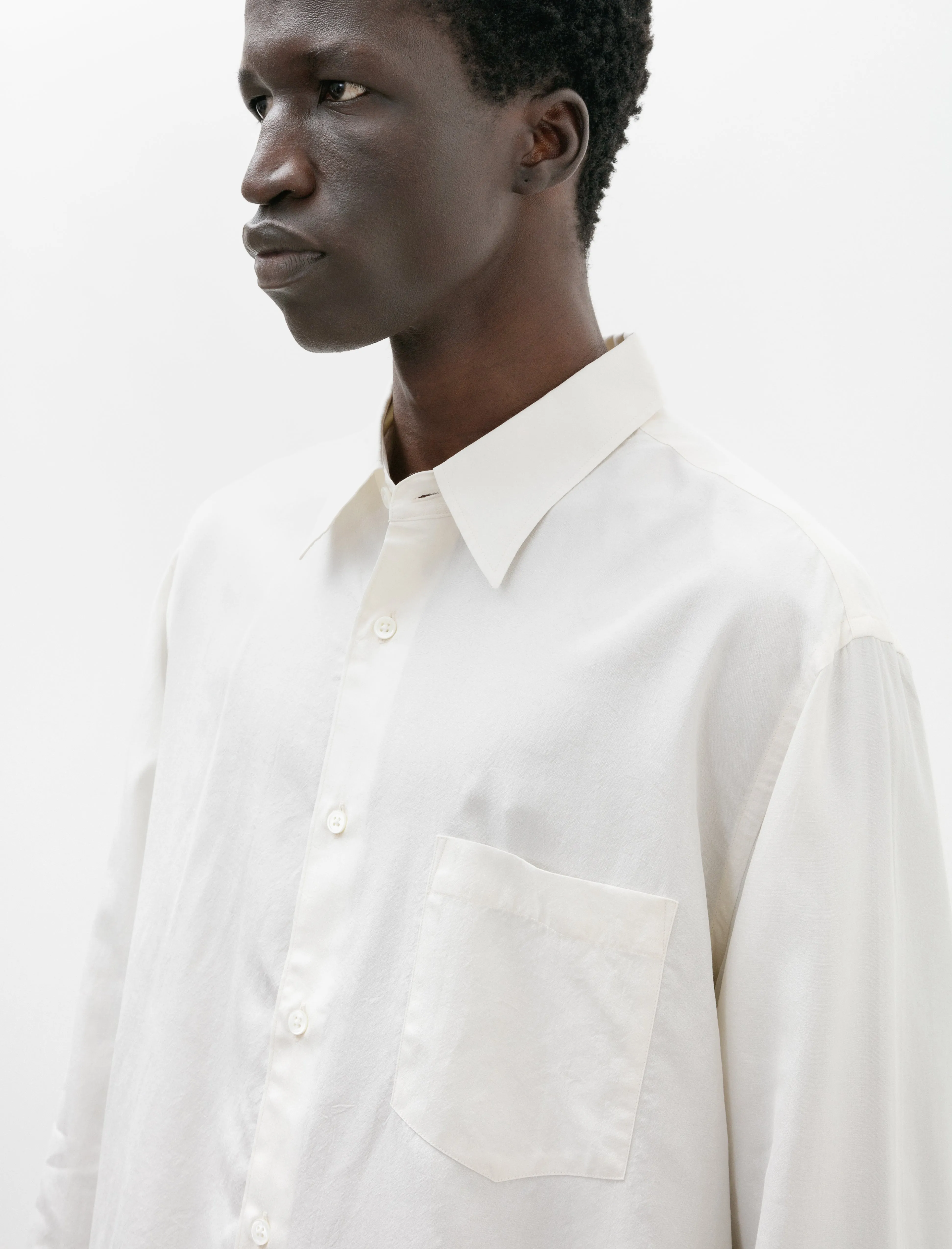 Standard Silk Shirt White
