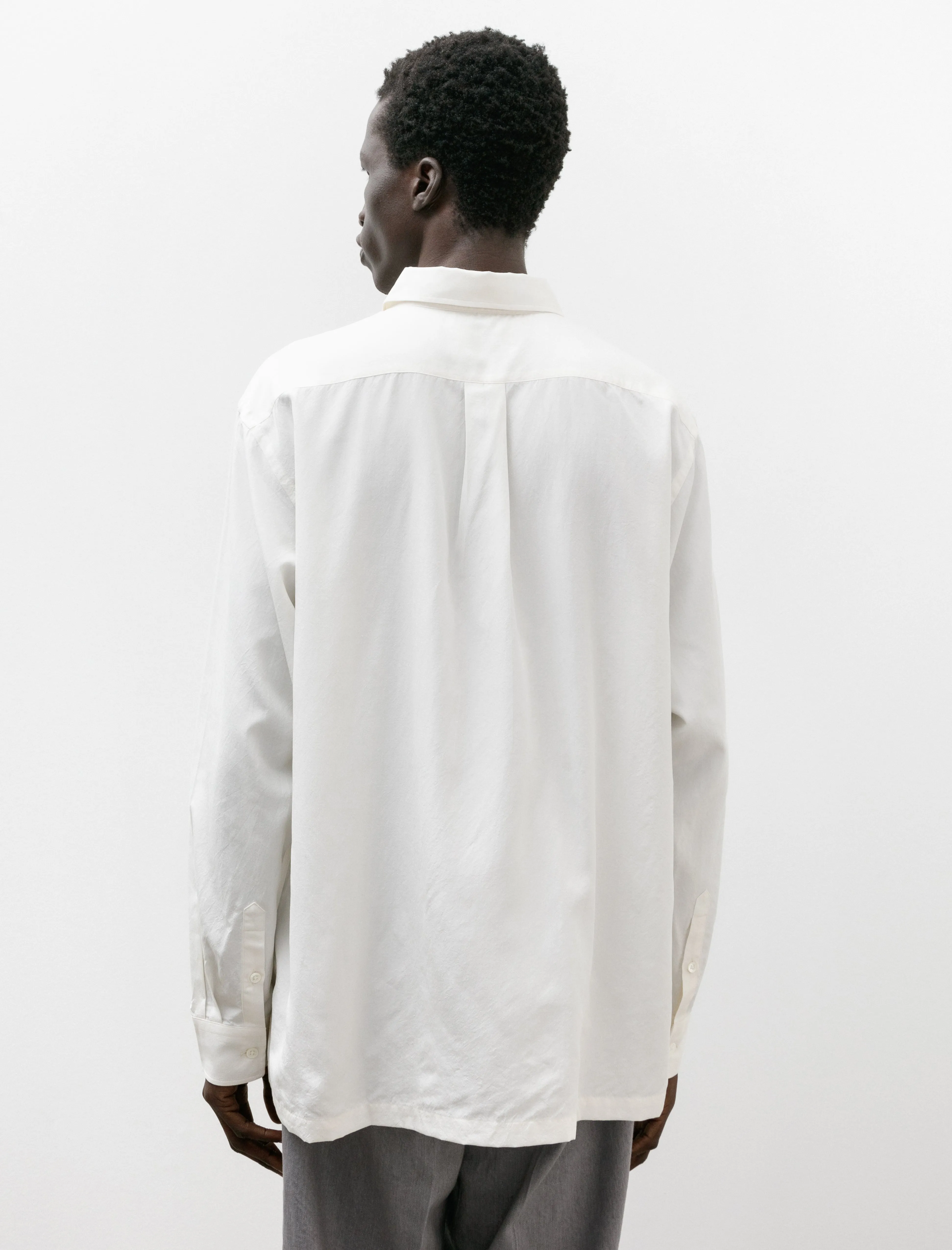 Standard Silk Shirt White