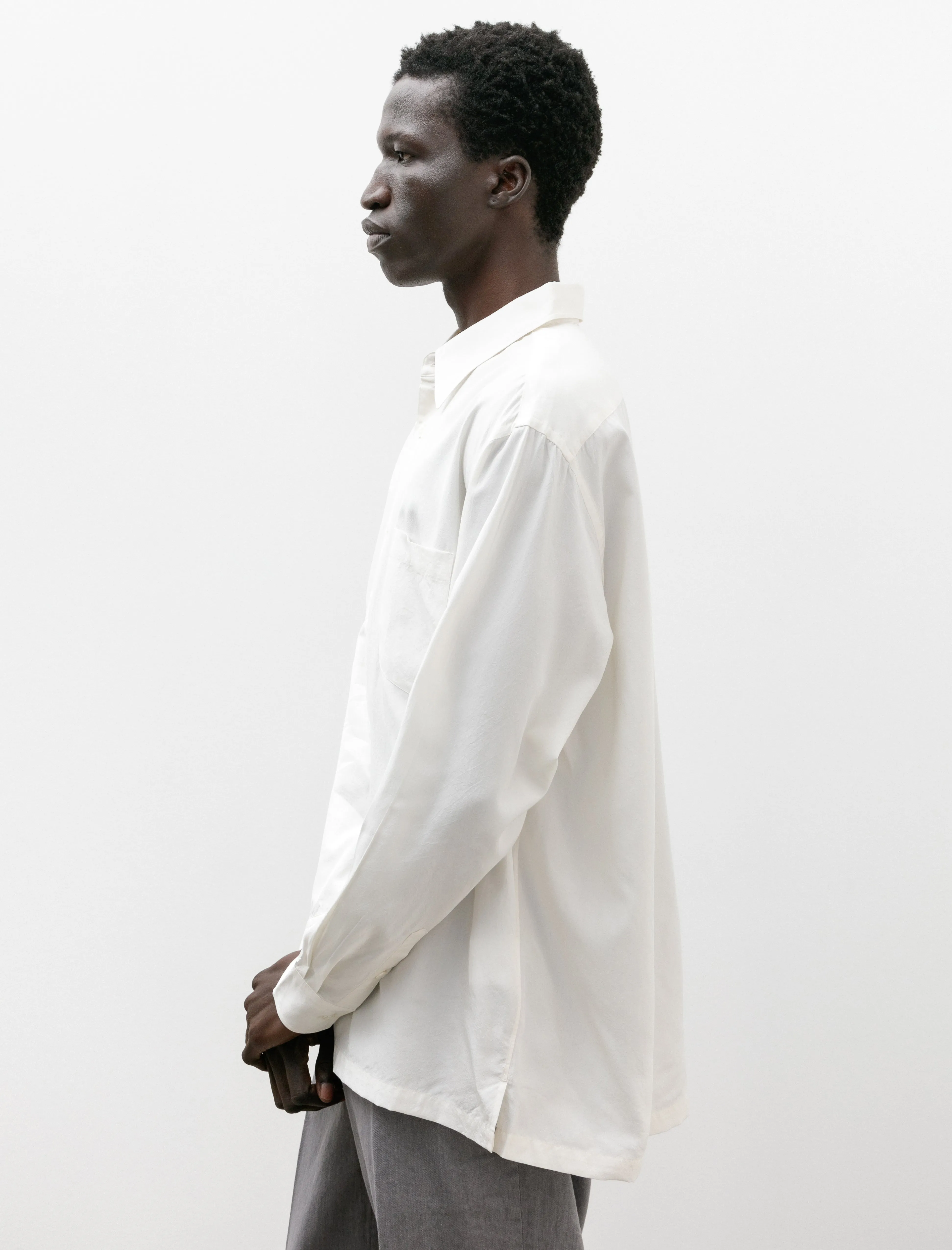 Standard Silk Shirt White
