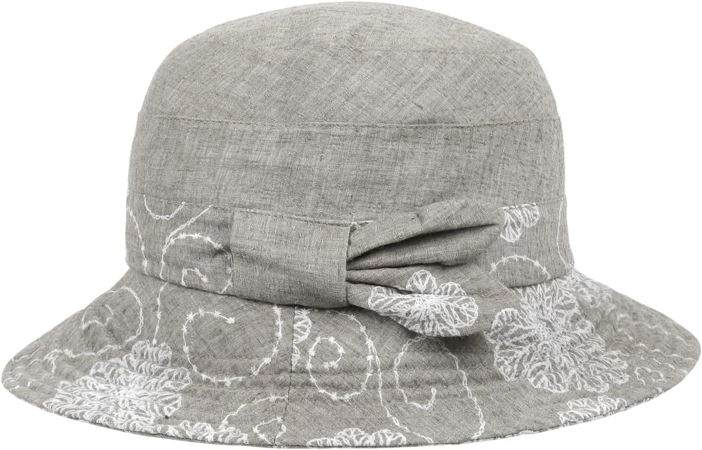 Summer Beach Sun Hats for Women Ladies Wide Brim Floral Cotton Packable Bucket Hat Travel Sun Protection UPF 50  Hat