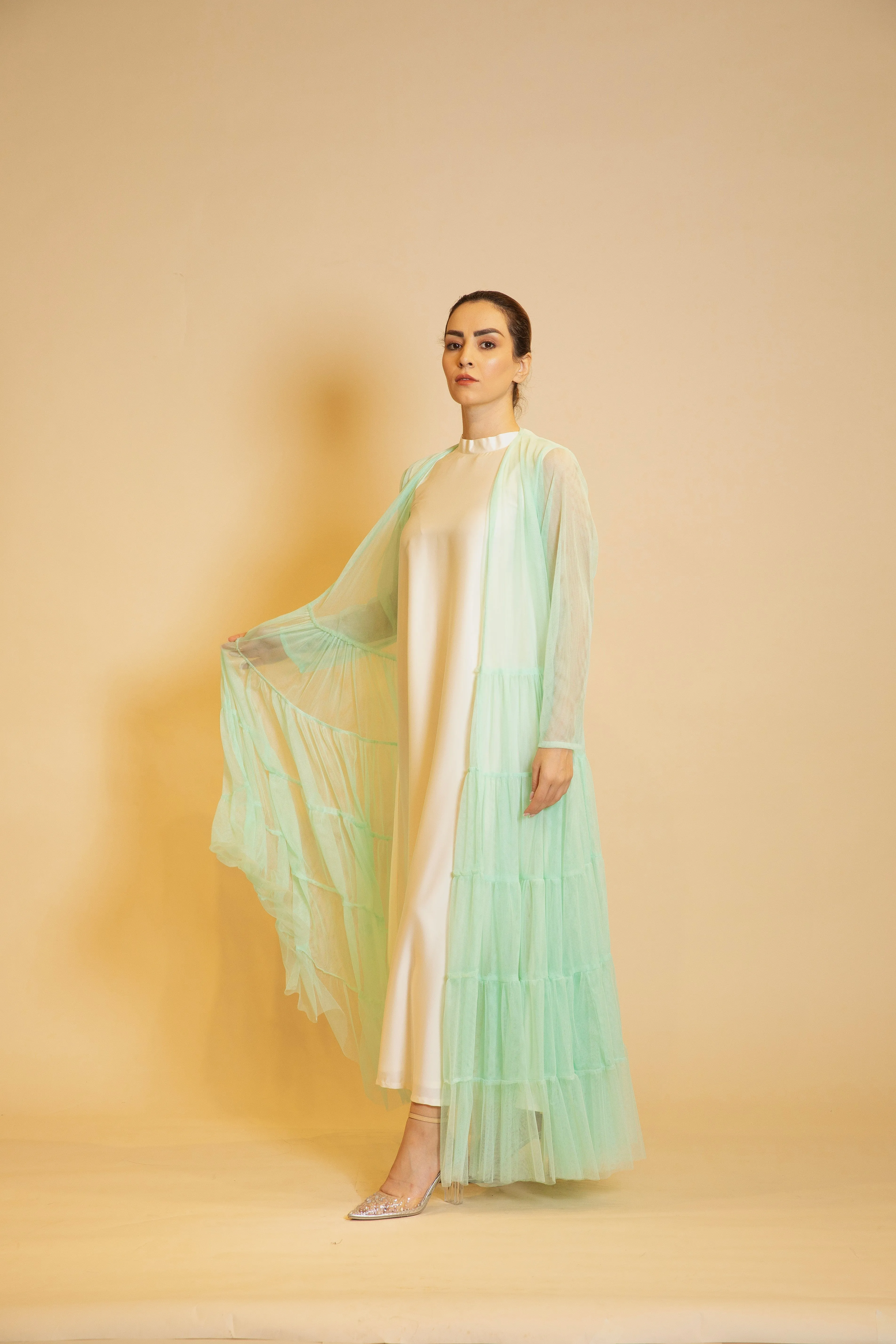 Tulle Cascade Abaya