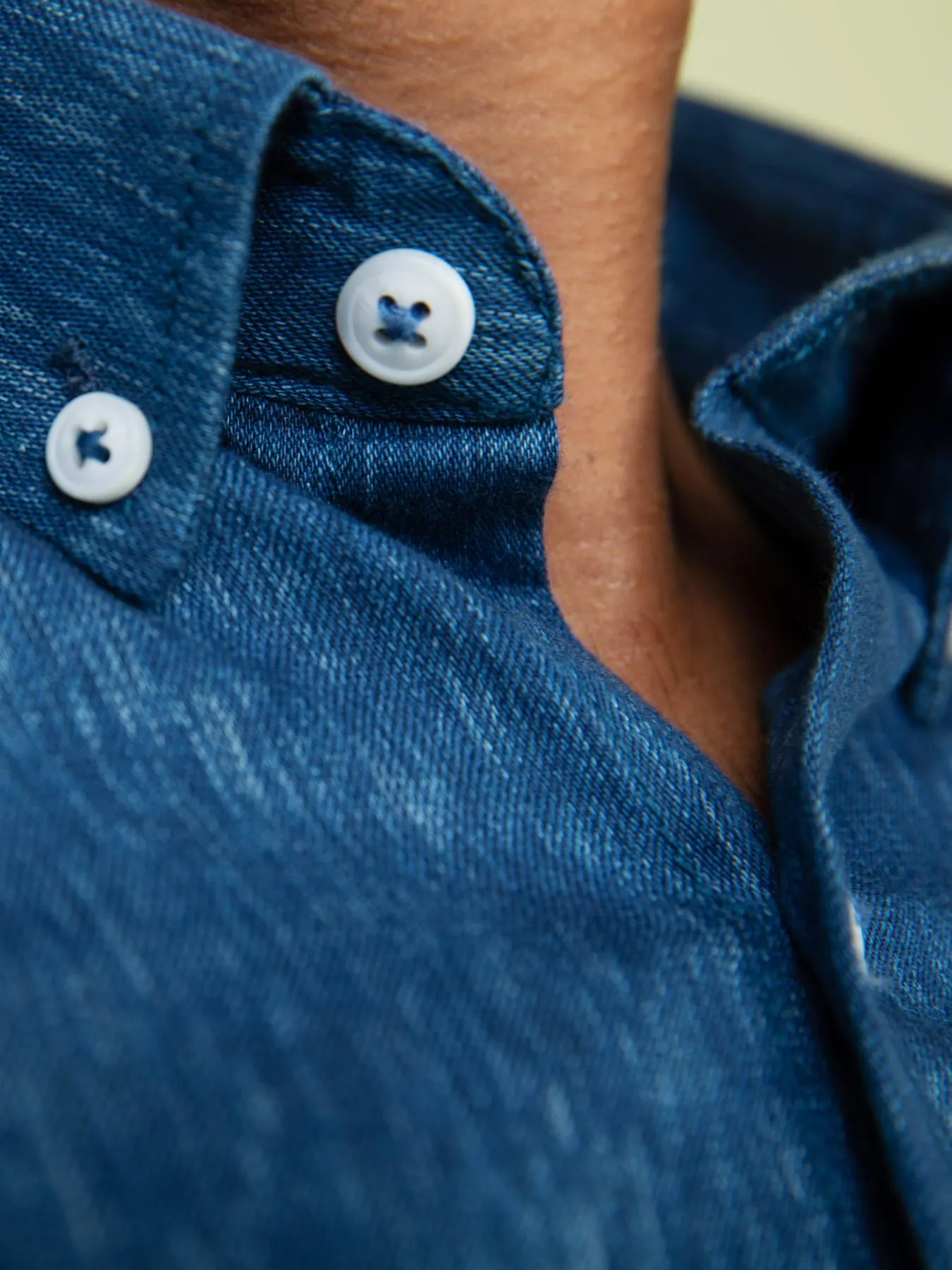 Turtle Medium Blue Mandarin Lycra Shirt For Men