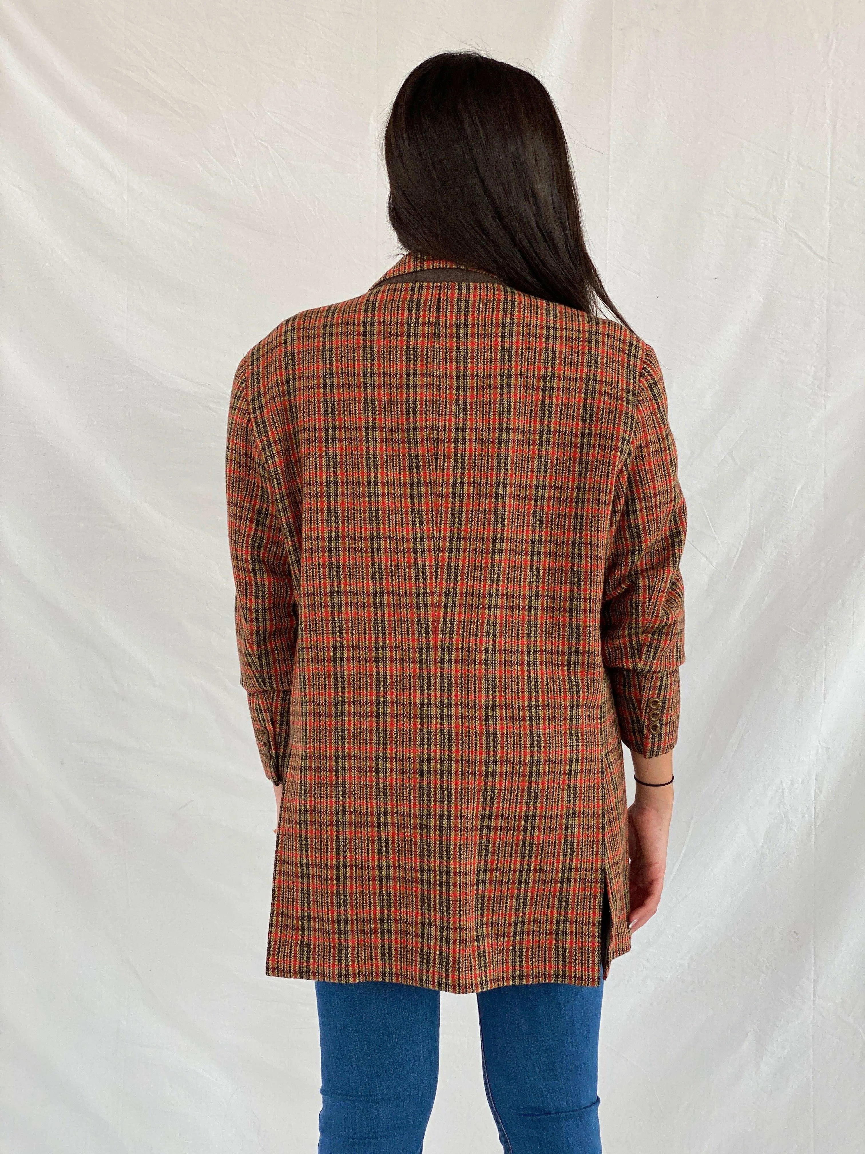 Vintage G-STAGE Comming Man Plaid Blazer