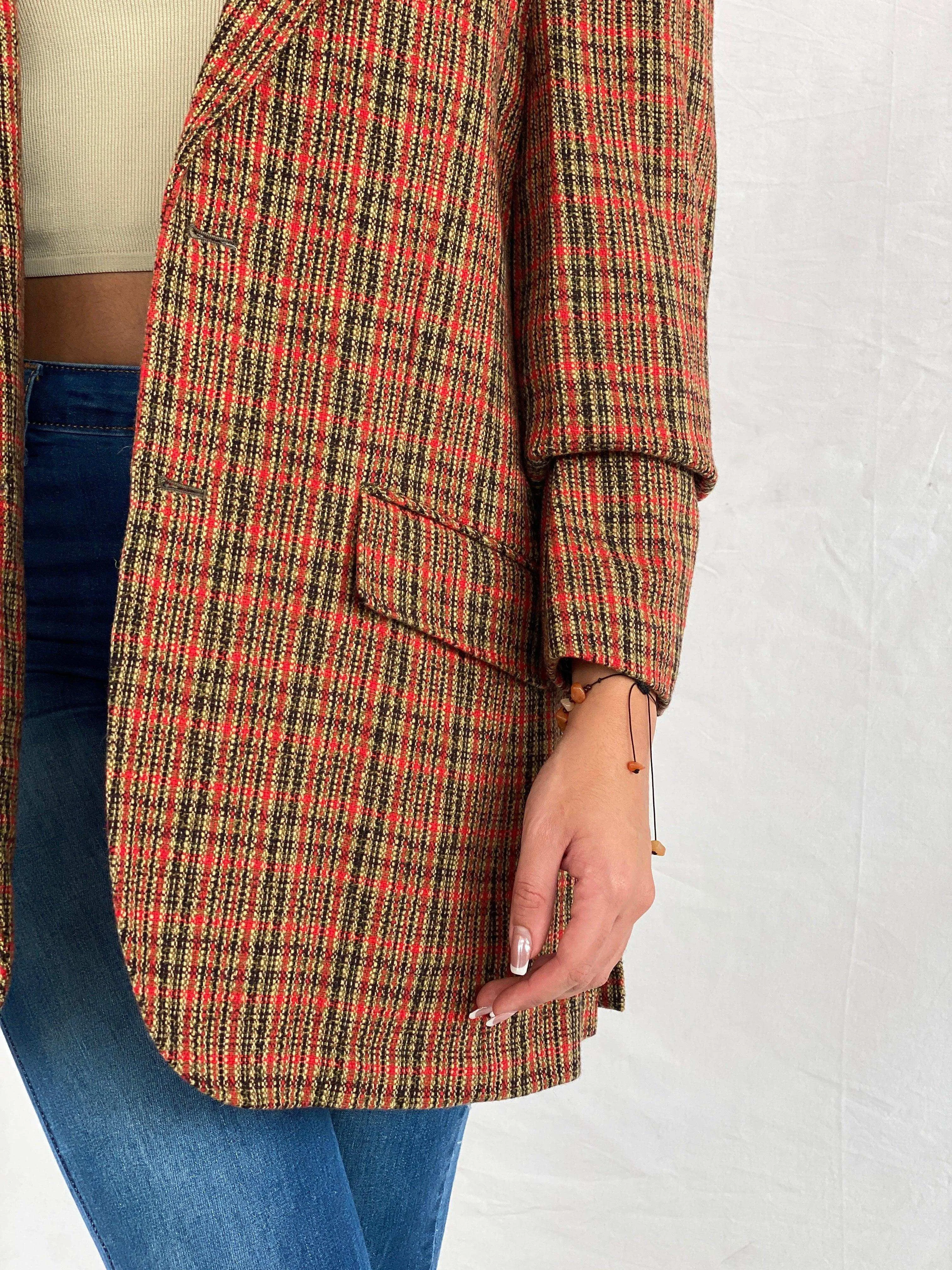 Vintage G-STAGE Comming Man Plaid Blazer