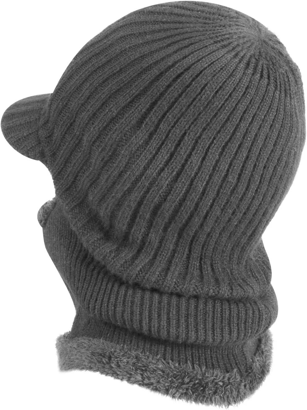 Winter Knitted Balaclava Beanie Hat Warm Cycling Ski Mask, Women Windproof Hood, Balaclavas Heavyweight Thermal Fleece